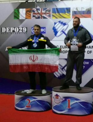 نایب قهرمانی ورزشکار آذربایجان‌شرقی در رقابت‌های بین‌المللی پاورلیفتینگ روسیه