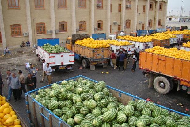 ۲۱ هزار تن محصولات کشاورزی از مرز مهران به عراق صادر شد