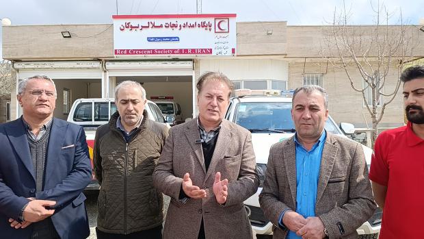 بازدید جمعی از مدیران شهرستان بوکان از پایگاه امداد جاده‌ای ملالر.