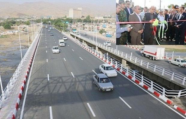 پروژه تعریض و احداث لاین دوم پل قشلاق سنندج به بهره برداری رسید 