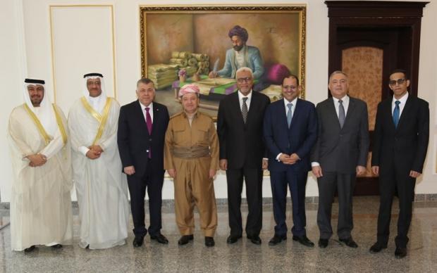 دیدار رئیس اقلیم کوردستان با کنسول 7 کشور عربی 